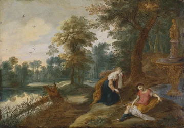 Un paysage avec Pyrame et Thisbé